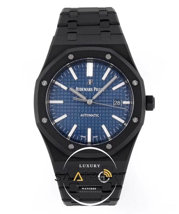 Audemars Piguet Royal Oak 15400ST Blue Dial in DLC ETA