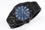 Audemars Piguet Royal Oak 15400ST Blue Dial in DLC ETA