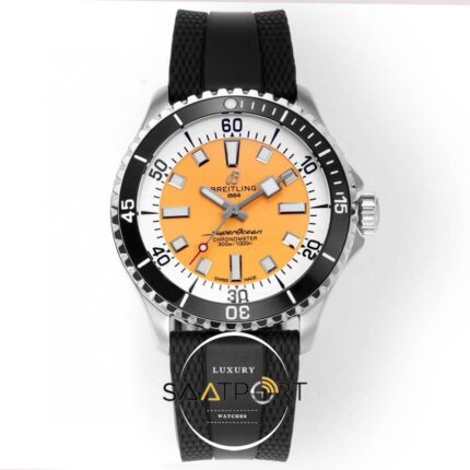 Breitling Superocean A17375211I1S1 Automatic 42 Turuncu Kadran ETA