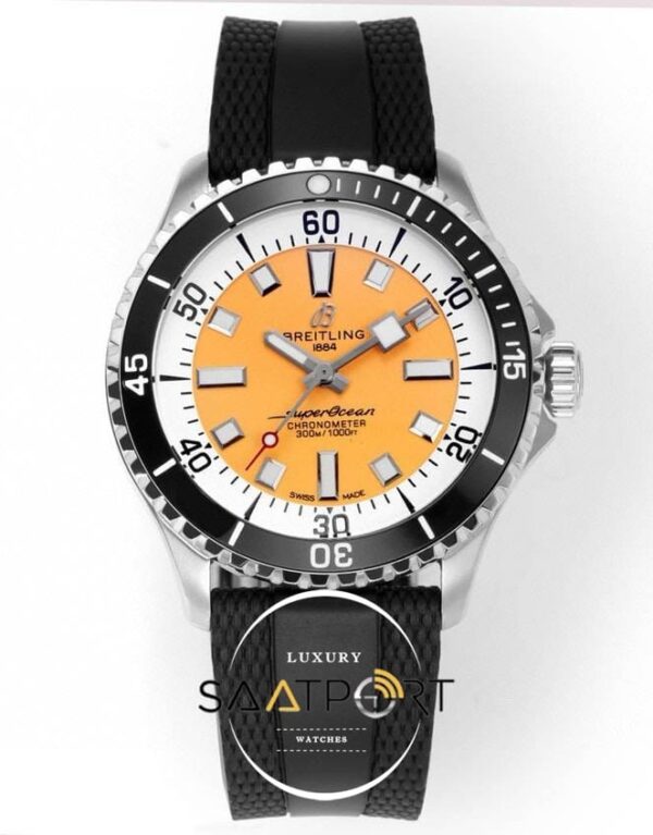 Breitling Superocean A17375211I1S1 Automatic 42 Turuncu Kadran ETA