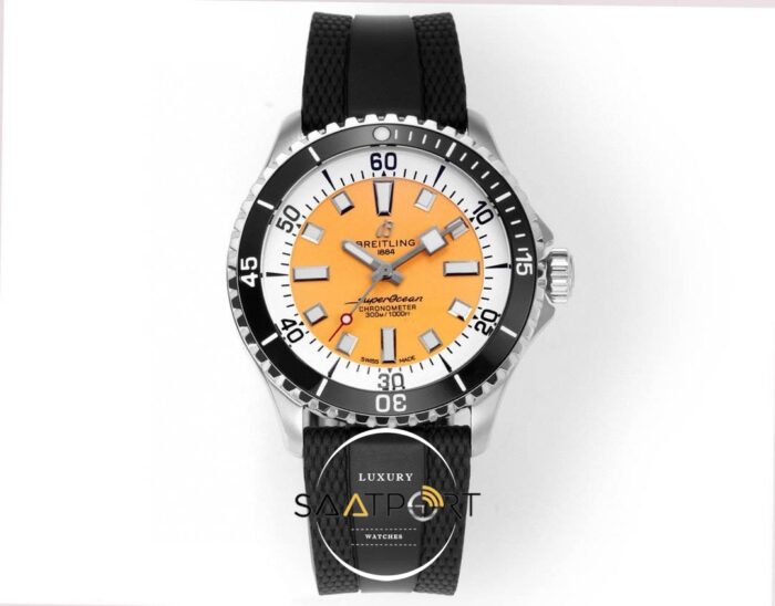 Breitling Superocean A17375211I1S1 Automatic 42 Turuncu Kadran ETA