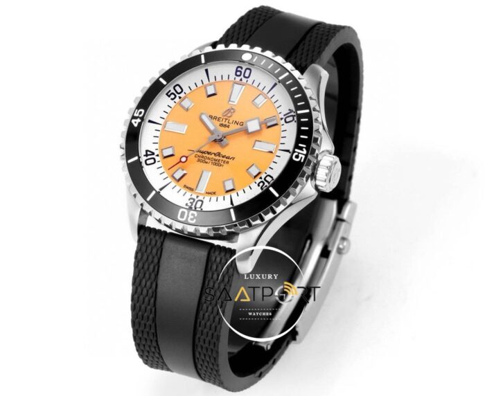 Breitling Superocean A17375211I1S1 Automatic 42 Turuncu Kadran ETA