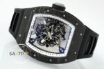 Richard Bubba Watson Americas Edition RM055 Beyaz İskelet Kadran Tourbillon Karbon Kasa ZF ETA