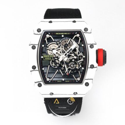 Richard Mille NTPT RM35-01 RAFA Karbon Kasa Dokuma Siyah Velcro Kayış BBRF ETA