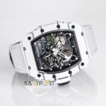 Richard Mille RM35-01 RAFA NTPT Beyaz Karbon Kasa Dokuma Velcro Kayış BBRF ETA