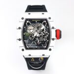 Richard Mille RM35-01 RAFA NTPT Karbon Beyaz Kasa Siyah Kauçuk Kayış BBRF ETA