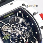 Richard Mille RM35-01 RAFA NTPT Karbon Beyaz Kasa Siyah Kauçuk Kayış BBRF ETA