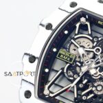 Richard Mille RM35-01 RAFA NTPT Karbon Beyaz Kasa Siyah Kauçuk Kayış BBRF ETA