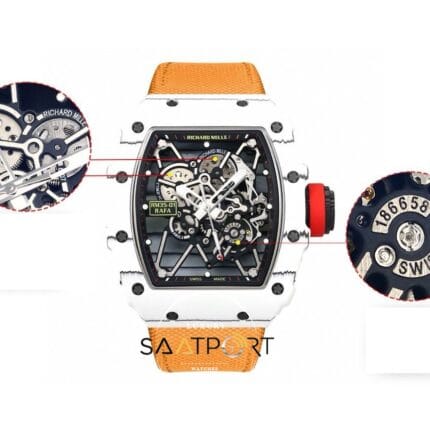 Richard Mille RM35-01 RAFA NTPT Karbon Kasa Dokuma Velcro Kayış BBRF ETA