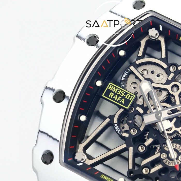 Richard Mille RM35-01 RAFA NTPT Karbon Kasa Turkuaz Kauçuk BBRF ETA