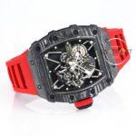 Richard Mille RM35-01 RAFA Siyah Gri Karbon Kasa Kırmızı Kauçuk BBRF ETA