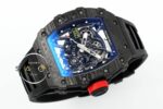 Richard Mille RM35-02 RAFA Siyah İskelet Kadran Tourbillon Karbon Kasa ZF ETA