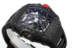 Richard Mille RM35-02 RAFA Siyah İskelet Kadran Tourbillon Karbon Kasa ZF ETA