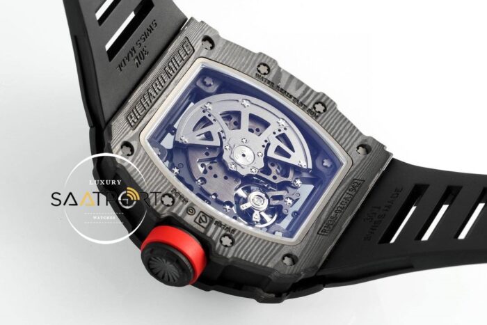 Richard Mille RM35-02 RAFA Siyah İskelet Kadran Tourbillon Karbon Kasa ZF ETA