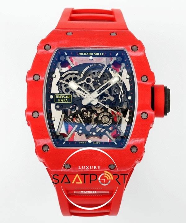 Richard Mille Rafael Nadal RM35-02 Full Red RAFA Tourbillon Karbon Kasa ZF ETA