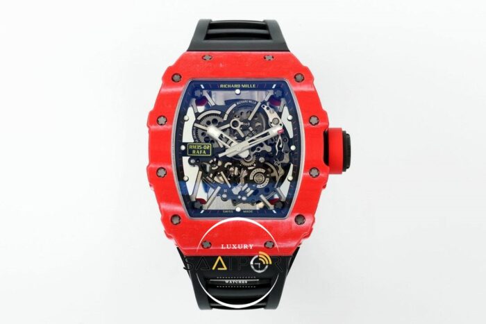 Richard Mille Rafael Nadal RM35-02 RAFA Tourbillon Kırmızı Karbon Kasa ZF ETA