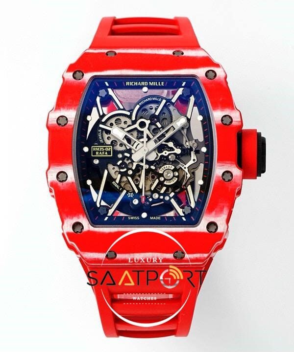 Richard Mille Rafael Nadal RM35-02 Tourbillon Kırmızı Karbon ZF ETA
