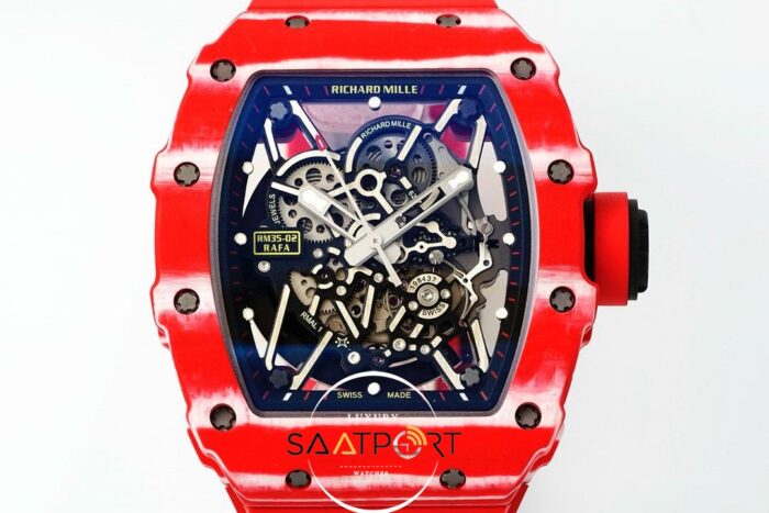 Richard Mille Rafael Nadal RM35-02 Tourbillon Kırmızı Karbon ZF ETA