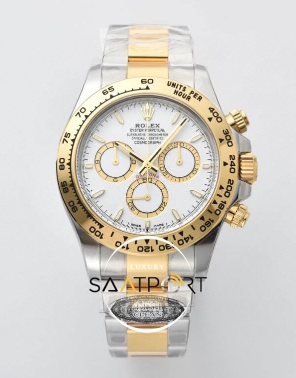 Rolex Daytona 126503 Two Tone 40mm Beyaz Kadran Clean 4131 ETA