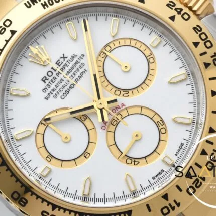 Rolex Daytona 126503 Two Tone 40mm Beyaz Kadran Clean 4131 ETA