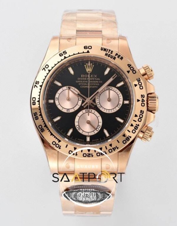 Rolex Daytona 126505 Everose 40mm Black Dial Clean 4131 ETA