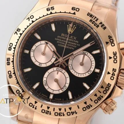 Rolex Daytona 126505 Everose 40mm Black Dial Clean 4131 ETA
