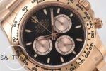 Rolex Daytona 126505 Everose 40mm Black Dial Clean 4131 ETA