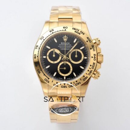 Rolex Daytona 126508 Cosmograph Gold 40mm Siyah Kadran Clean 4131 ETA