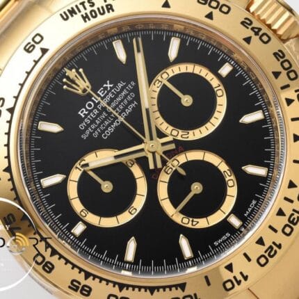 Rolex Daytona 126508 Cosmograph Gold 40mm Siyah Kadran Clean 4131 ETA
