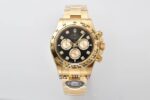 Rolex Daytona 126508 Cosmograph Taşlı Gold 40mm Siyah Kadran Clean 4131 ETA