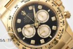 Rolex Daytona 126508 Cosmograph Taşlı Gold 40mm Siyah Kadran Clean 4131 ETA