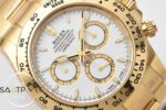 Rolex Daytona 126508 Full Gold Kasa 40mm Beyaz Kadran Clean 4131 ETA