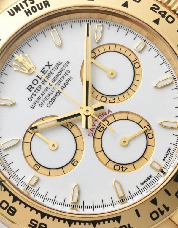 Rolex Daytona 126508 Full Gold Kasa 40mm Beyaz Kadran Clean 4131 ETA