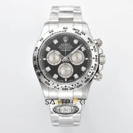 Rolex Daytona 126509 Cosmograph 40mm Taşlı Siyah Kadran Clean 4131 ETA