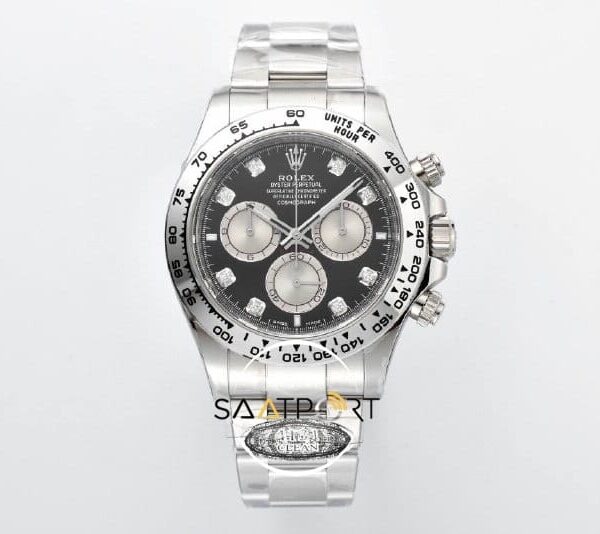 Rolex Daytona 126509 Cosmograph 40mm Taşlı Siyah Kadran Clean 4131 ETA