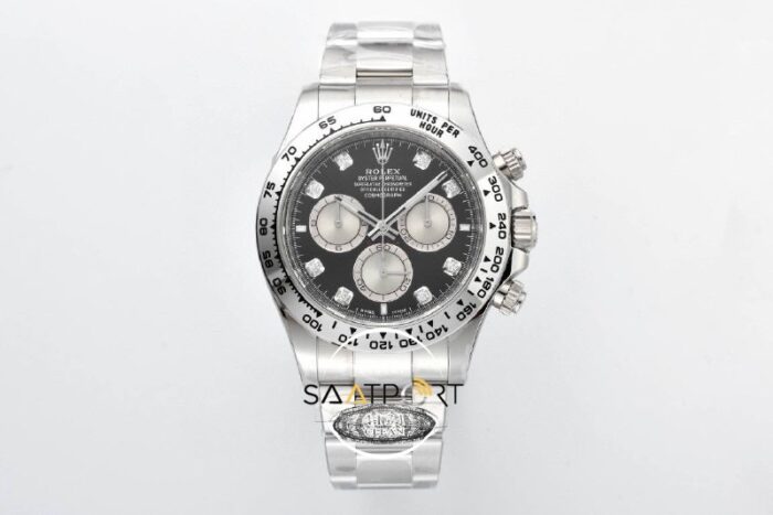 Rolex Daytona 126509 Cosmograph 40mm Taşlı Siyah Kadran Clean 4131 ETA