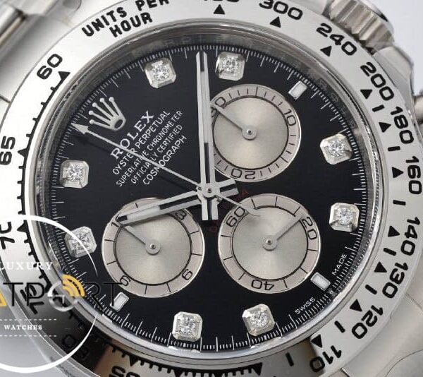 Rolex Daytona 126509 Cosmograph 40mm Taşlı Siyah Kadran Clean 4131 ETA