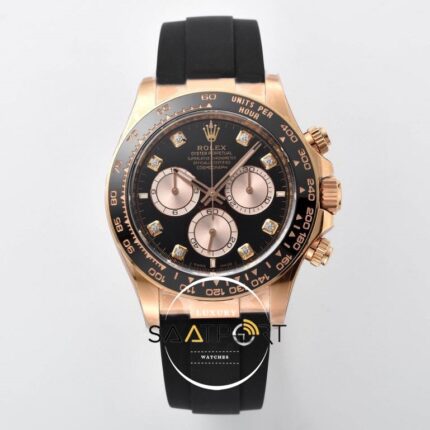 Rolex Daytona 126515LN Seramik 40mm Baget Siyah Kadran Kauçuk Everose Clean 4131 ETA