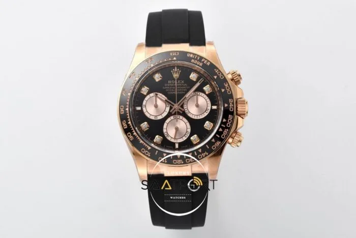 Rolex Daytona 126515LN Seramik 40mm Baget Siyah Kadran Kauçuk Everose Clean 4131 ETA