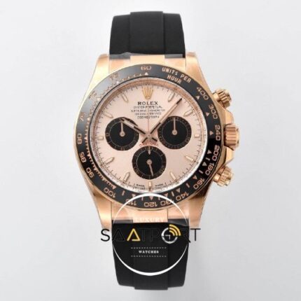 Rolex Daytona 126515LN Seramik Bezel 40mm Rose Kadran Kauçuk Everose Clean 4131 ETA