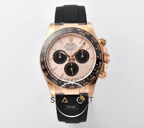 Rolex Daytona 126515LN Seramik Bezel 40mm Rose Kadran Kauçuk Everose Clean 4131 ETA