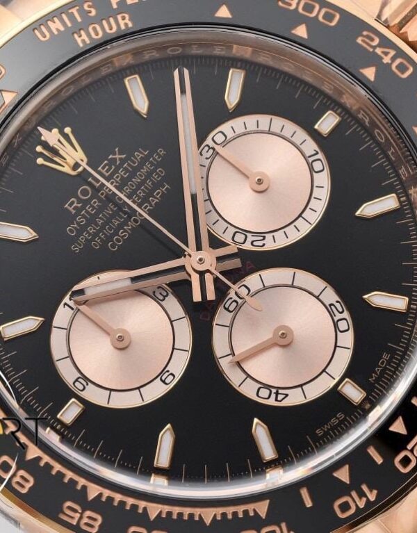 Rolex Daytona 126515LN Seramik Bezel 40mm Siyah Kadran Kauçuk Everose Clean 4131 ETA