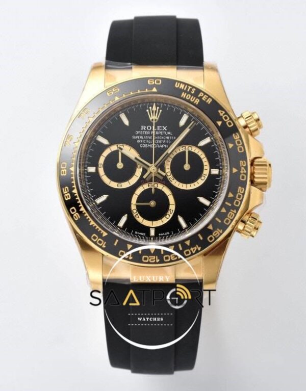 Rolex Daytona 126518LN Seramik Bezel 40mm Siyah Kadran Kauçuk Clean 4131 ETA