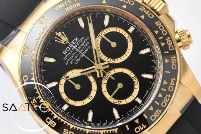 Rolex Daytona 126518LN Seramik Bezel 40mm Siyah Kadran Kauçuk Clean 4131 ETA