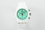 Rolex Daytona 4130 Full Beyaz Seramik Chronograph Yeşil Kadran 40mm Super Clone ETA