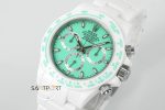 Rolex Daytona 4130 Full Beyaz Seramik Chronograph Yeşil Kadran 40mm Super Clone ETA