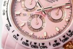 Rolex Daytona 4130 Full Pink Ceramic Chronograph Pink Dial 40mm Super Clone ETA