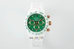 Rolex Daytona 4130 Full Seramik Chronograph Yeşil Kadran 40mm Super Clone ETA