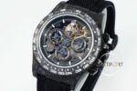 Rolex Daytona Montoya Carbon Fiber 40mm DIWF Skeleton Dial Blue 4130 ETA