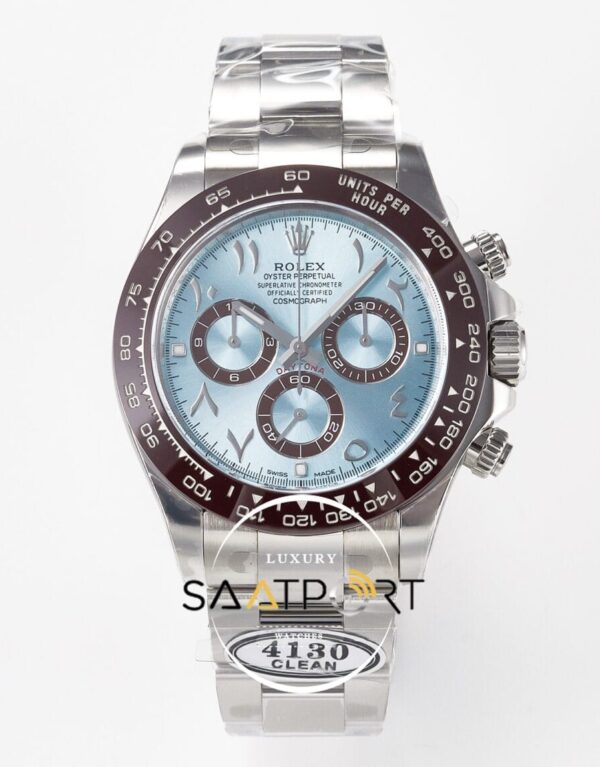 Rolex Daytona 116506 Ice Blue Arabic Dial Clean Factory Oyster 4130 V2 ETA